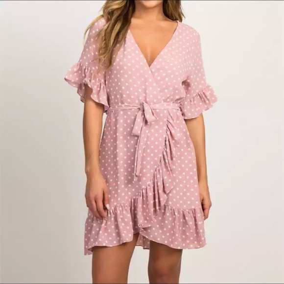 Boutique Dresses & Skirts - •HP•CHIFFON Polka Dot A-Line Dress •